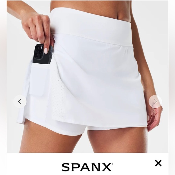 Spanx White Athletic Get Moving Skort - Picture 4 of 15